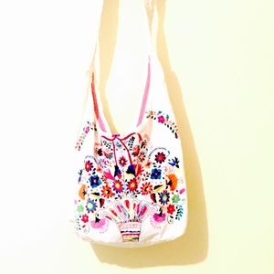 Mexican Bag Embroidered Tote Beach